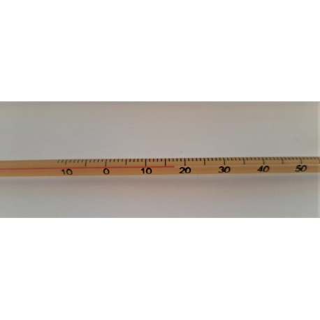 Thermometer with organic liquid