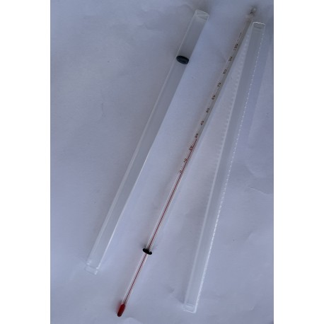 Thermometer with organic liquid